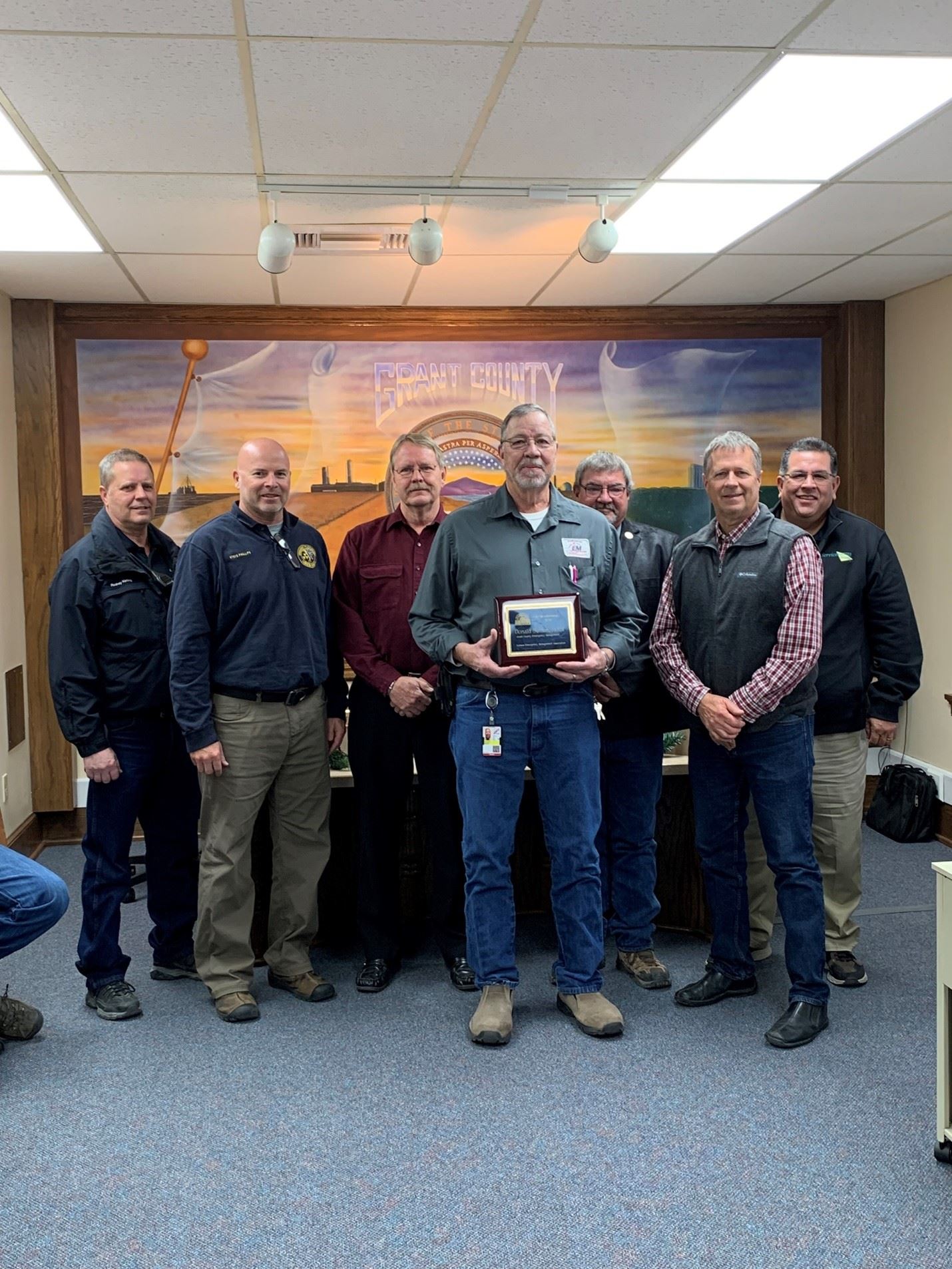 Don Button Receiving Award